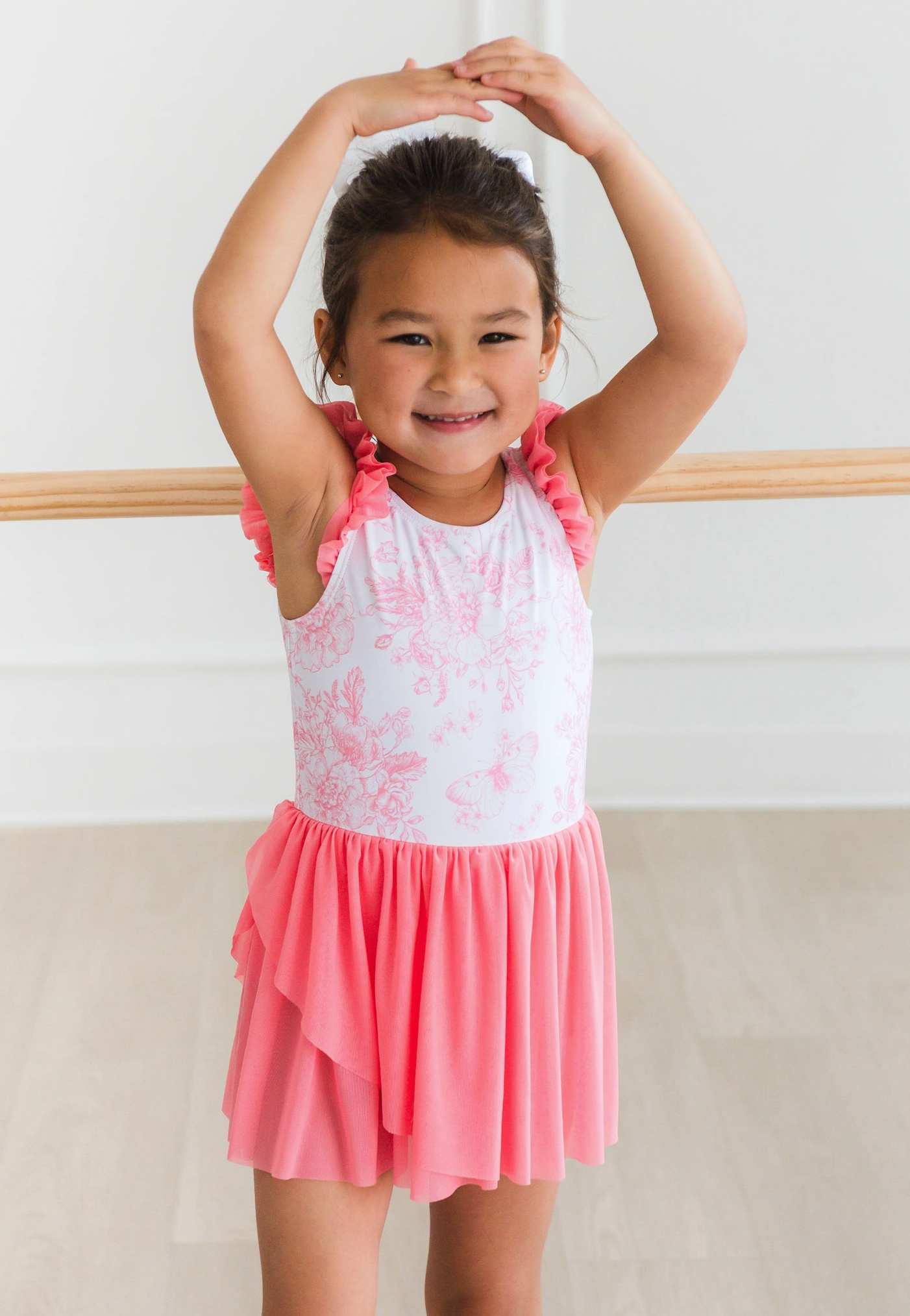 Butterfly Garden Flutter Sleeve Tutu Leotard